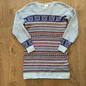 NWOT-Hanna Andersson Girl’s Family Norse Scenic Sweater Dress